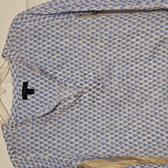 J. Crew Tops - J. Crew Popover Mandarin Collar Top